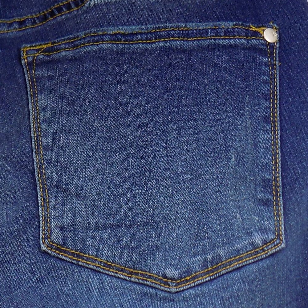 Judy Blue Dark Wash Distressed Skinny Fit Mid-Rise Jeans With Striped Lining NWT - Picture 10 of 14